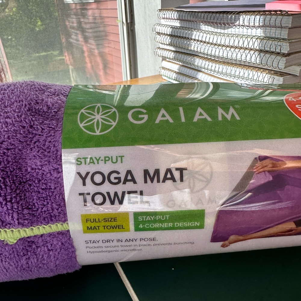 Purple Yoga Mat Towel